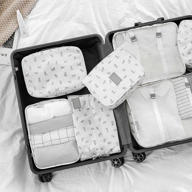 
Wholesale high quality Durable Packing Cubes Packing Travel Luggage Clothing Sorting Organizer Storage Bag 