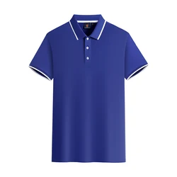 Short Sleeve cafe bar t shirt polo print uniform restaurant work wear custom printing embroidery Logo Polo Shirt