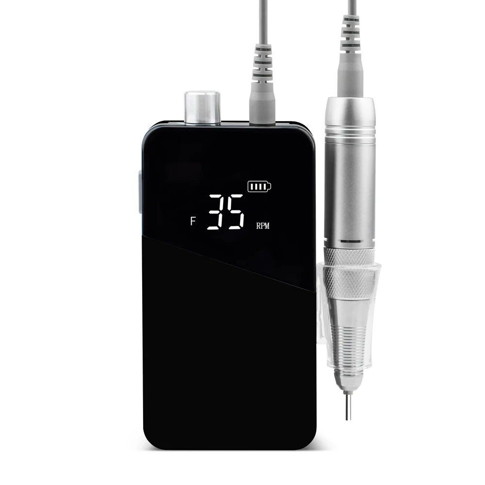 2023 Manicure Nail Polish Machine Supply Portable Professional Electric Rechargeable 35000rpm Brushless Nail Drill Machine