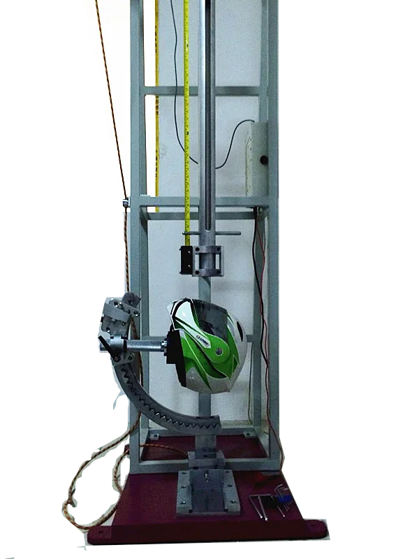 Projection and surface friction testing machine/Helmet Visors Penetration Testing Machine