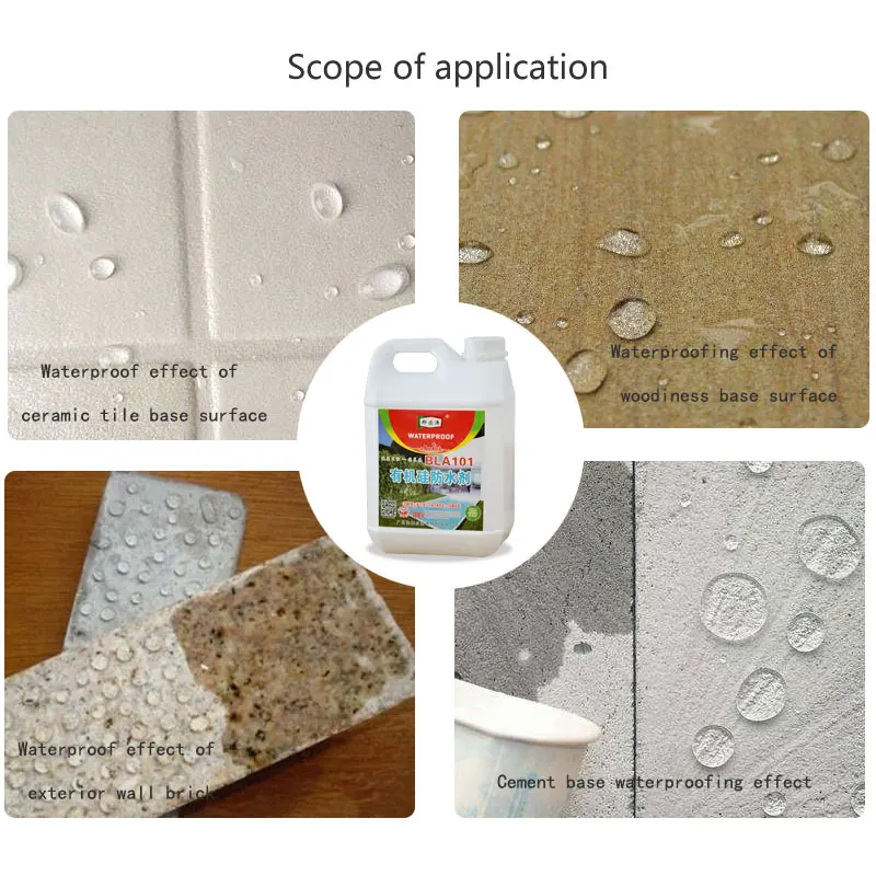 Silicone waterproofing agent permeable waterproofing agent ceramic tile leakproof exterior wall and roof
