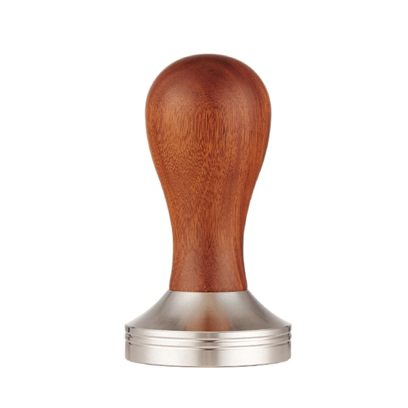 Manual Pressing Coffee Distributor & Tamper Set with Wood Simple High Quality 51cm 53cm 58mm Space Kitchen Tools