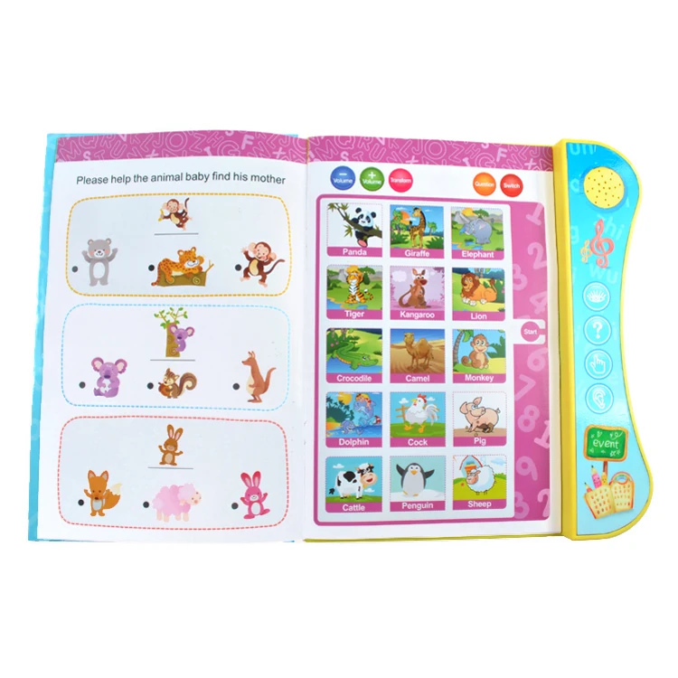 Hot Sale High Quality Early Educational English and Arabic Learning Book with Smart Pen for Kids