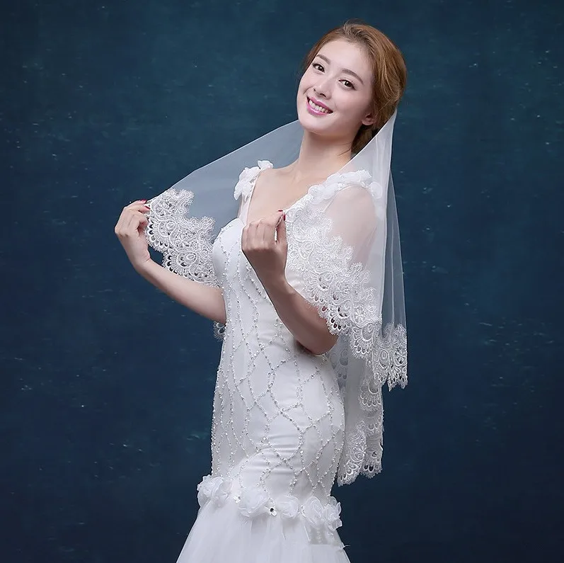 ROMANTIC Fashion Elegant Women Wedding Bridal Veil Soft Tulle Wedding Veil