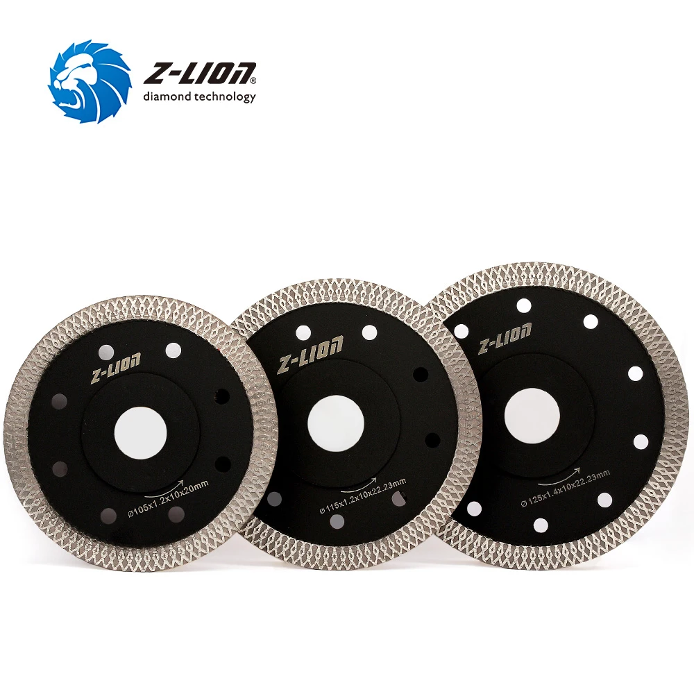 Z-Lion High Quality X Type Diamond Saw Blade For Tile Ceramic Granite Marble Wave Style Diamond Cutting Disc