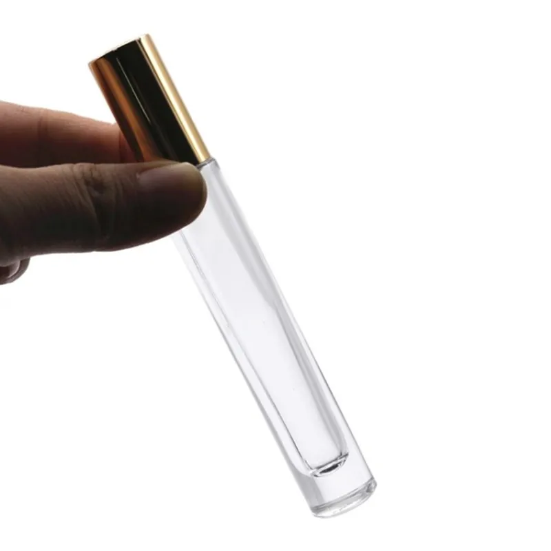 Empty 10 Ml 1/3 Oz PUMP Sprayer Perfume Spray Bottle 10ml Transparent Long Slim Thick Wall Glass Round/Square Glass Aroma Bottle