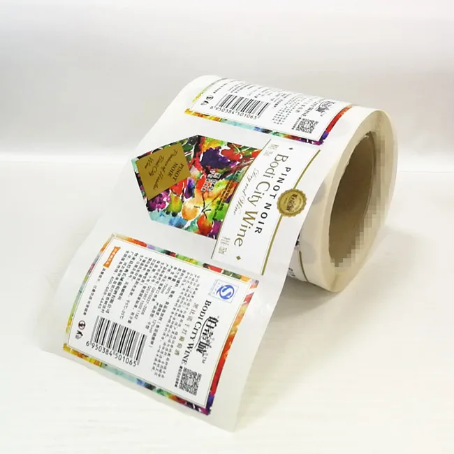 Самоклеящиеся наклейки из переработанной бумаги с принтом на заказ