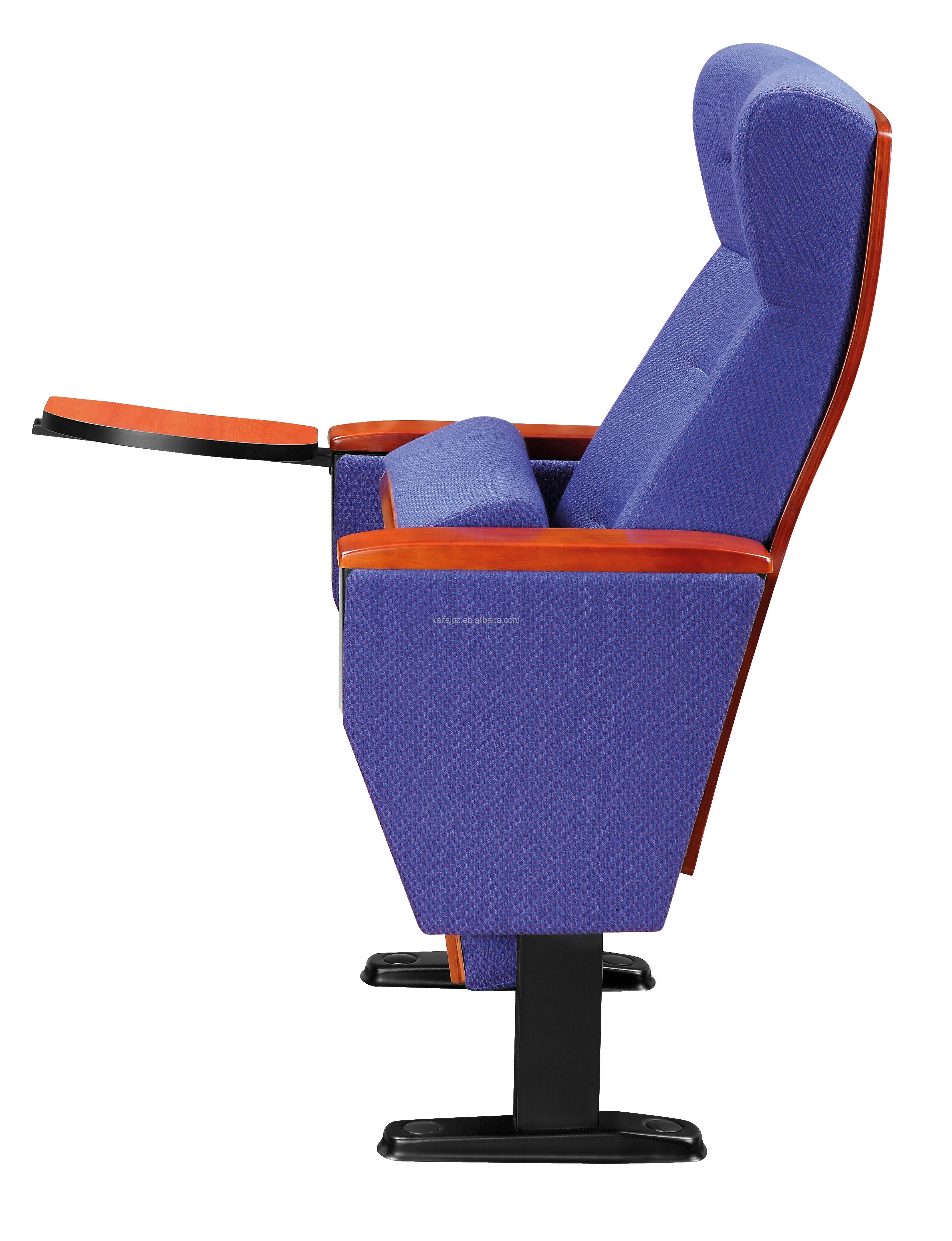 Cheap school auditorium chair with writing pad conference lecture hall chair with standard size