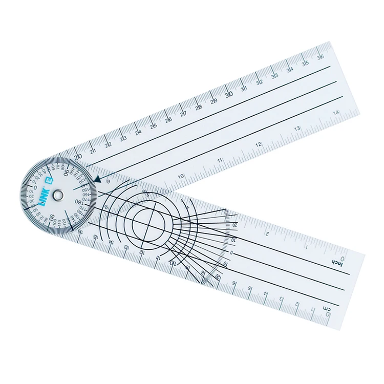 Рекламные медицинские пластиковые инструменты из ПВХ, использованная угловая линейка для измерения 30 см, ортопедический Гониометр