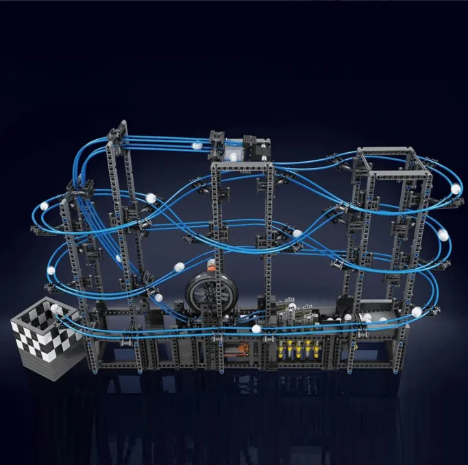 Mould King 26002 High-tech Ball Shooter Marble Run GBC with Motor Moc Creative Science Model Technic  Blocks Toys for Kits