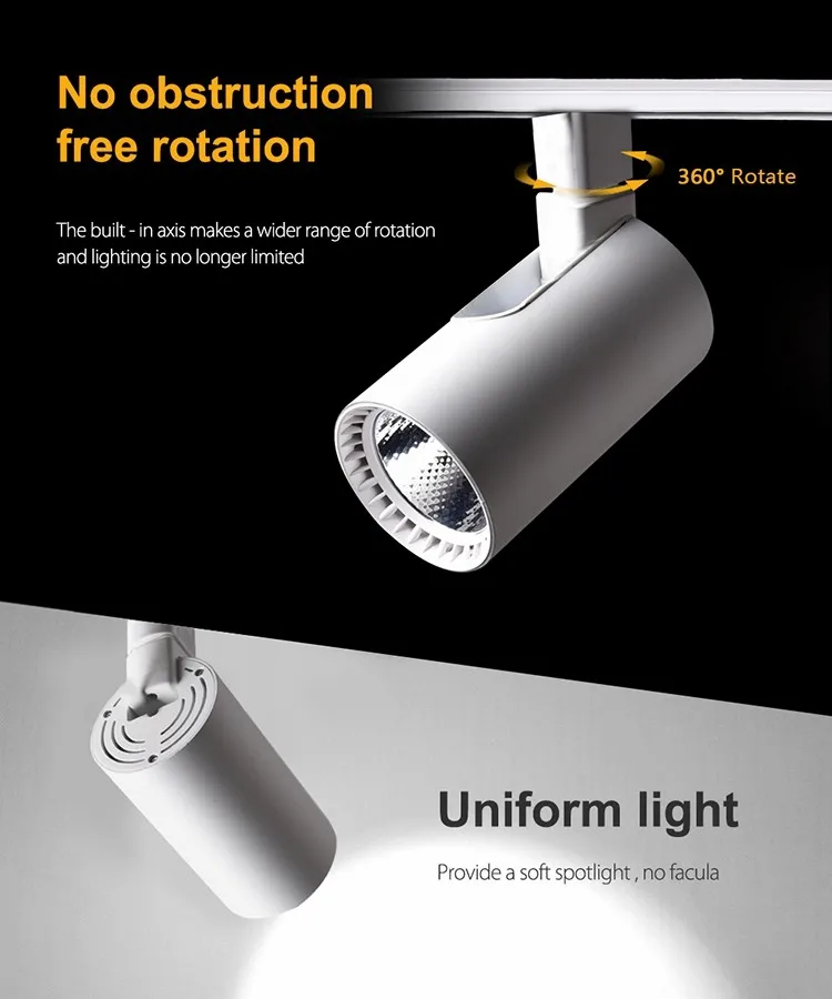 30W 2100lm Showcase Ceiling Lighting Lamp LED Track Light Fixtures For US Market