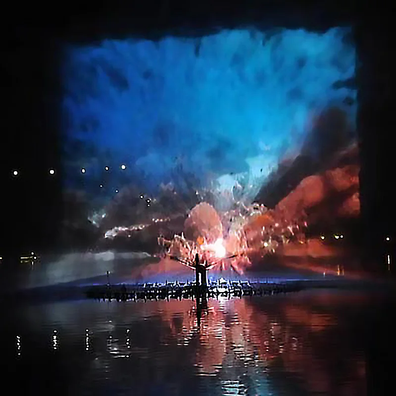 Diki Digital Audio Laser Water Screen Projection For Christmas Video Projection Water