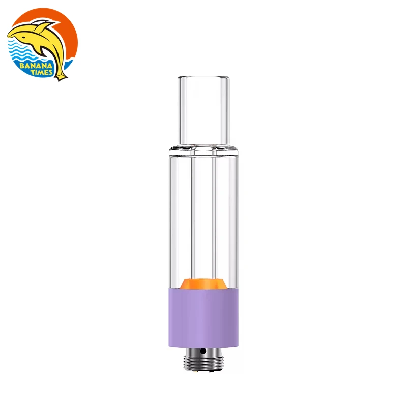 2021 top selling 510 cartridge empty 1ml vape oil cartridge Banana Times AG02 glass cartridges with packaging