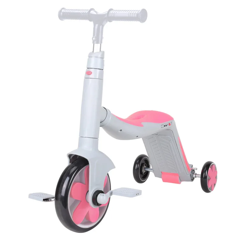 Cheap New Design Kids Plastic Flexible 3 in 1 Scooter with Reversible Seat Adjustable Height Kids Kick Scooter