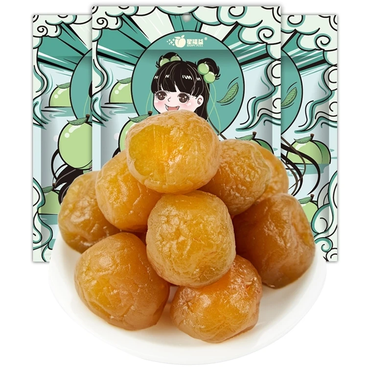 
High Quality Cheap OEM Dried Fruit Li hing mui Plum Candy Preserved Prune Glazed Plum 