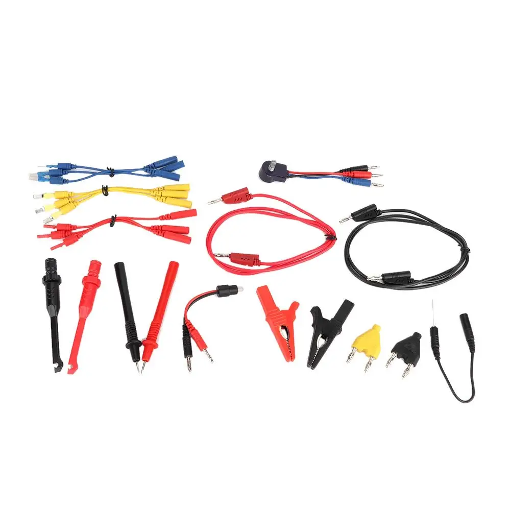 Многофункциональный 92 шт. автомобильные электросхема для мотоцикла измерительные щупы комплект диагностировать тесты кабели комплект с сумкой