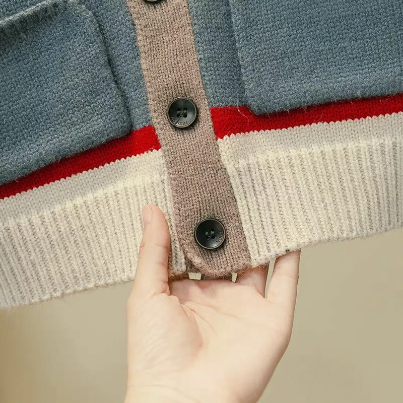 
high quality factory wholesale fashion kids knitted sweater cardigan 