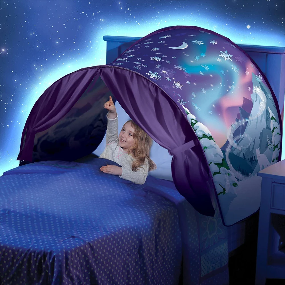 Dreamy space snow world unicorn boys and girls magical toy deluxe castle kids play house bed tent