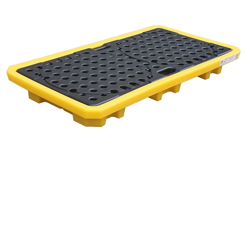 Static Load 1200KG Dynamic Load 600KG Oil Spill Drip Trays Spill Containment Pallet For Tank Spill Pallet Short Feet@