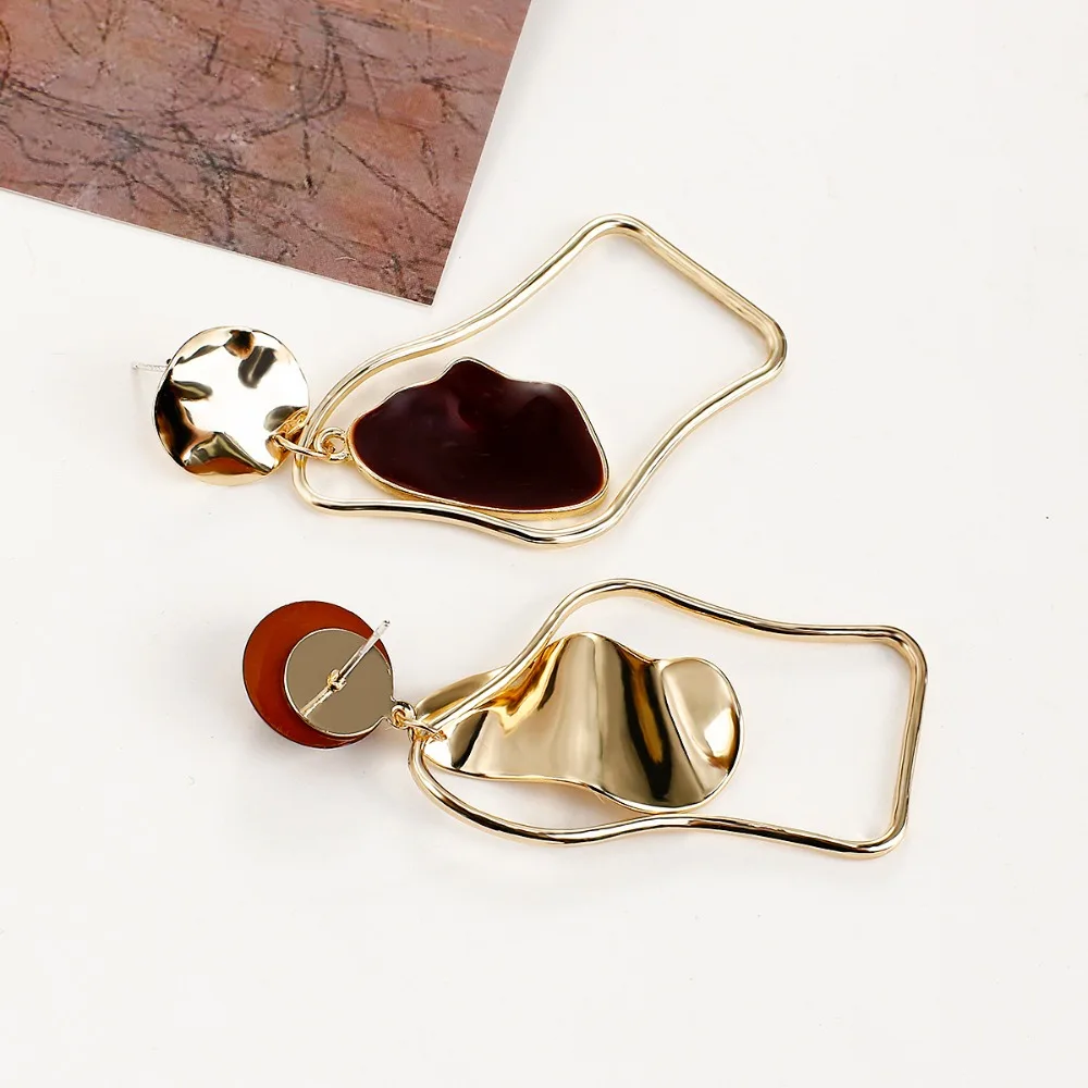 Fashion Jewelry Wedding Accessories Irregular Drop Earrings Geometric Statement Earrings For Women 2020