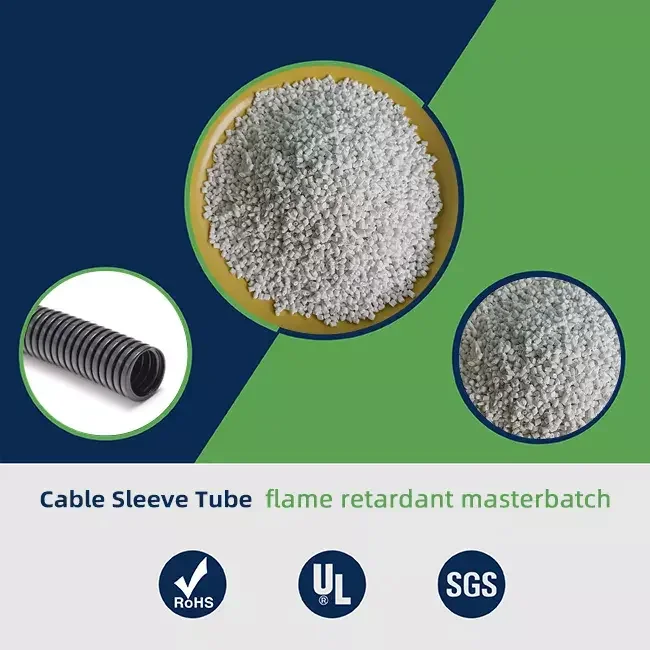 High performance Polypropylene Polymer flame retardant masterbatch Fire Resistance Granule For Cable Sleeve Tube pipe