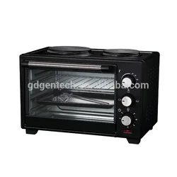 38L electric oven with 2 hot plates