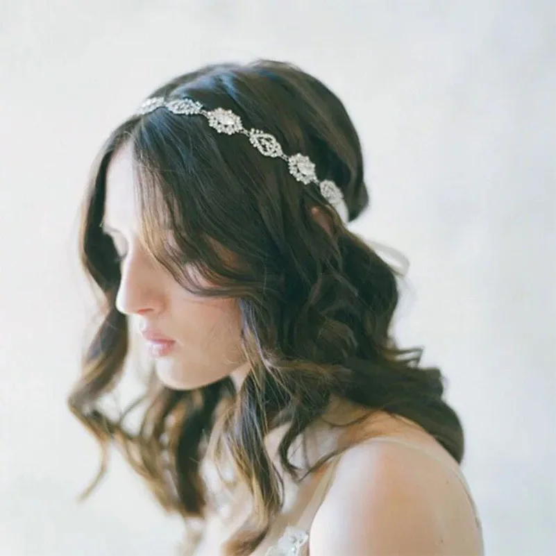 Хрустальная Свадебная повязка на голову тиара невесты