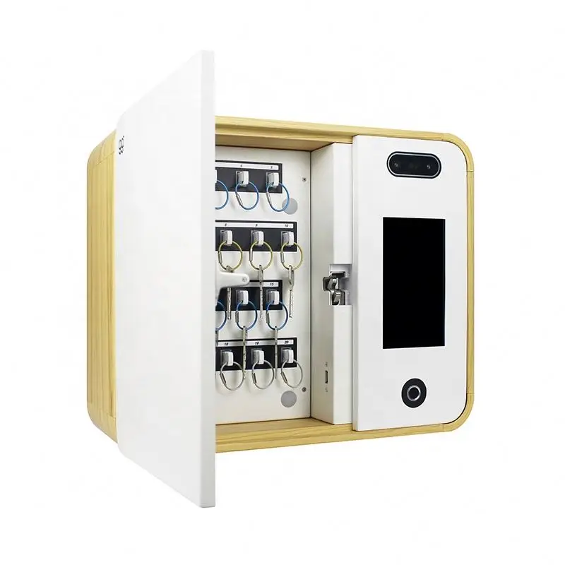 Key Safe Lock Box Combination Wall Mounted Key Lock Box Cabinet With Android Smart System Metal Key Safe