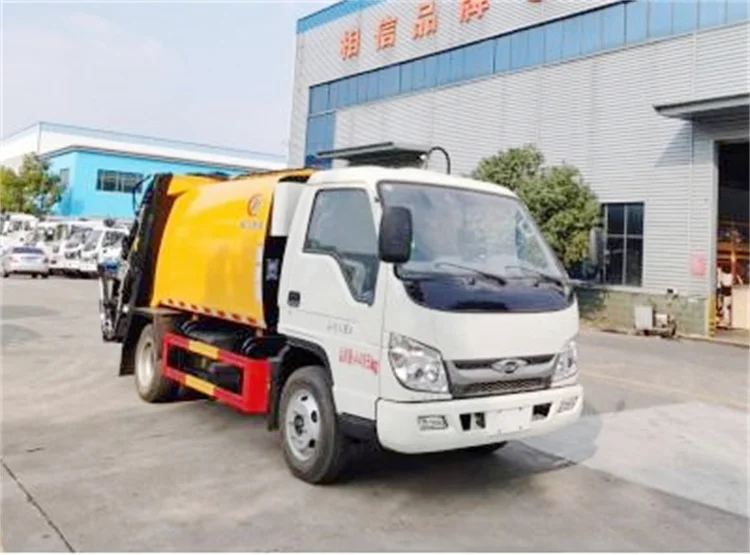 Factory Direct Sale Foton ethiopia waste garbage-truck-price vehicle waste disposal garbage truck