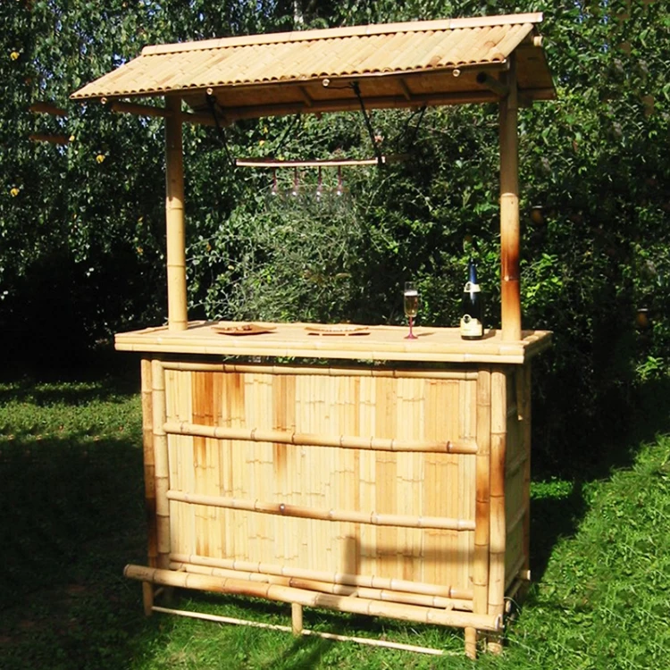 Hot summer product bamboo bar for beach or home garden bamboo tiki bar