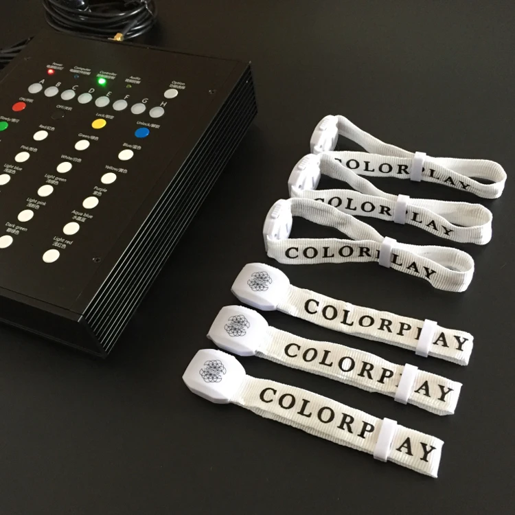 Music Shows Radio Controlled Custom Logo LED Flashing Bracciali LED Wristband LED Controller RF Bracelets
