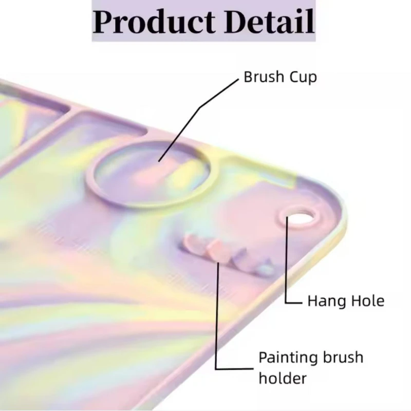 Silicone Kids Painting Mat With Water Cup Collapsible And Paint Holder DRAWING BOARD 3 Colors can choose