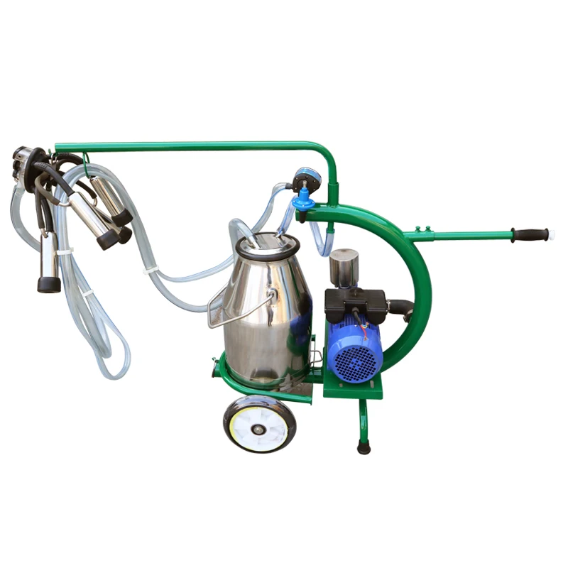 HL-JN07  Turkey Type Portable Dry  Pump Milking Machine  with single bucket