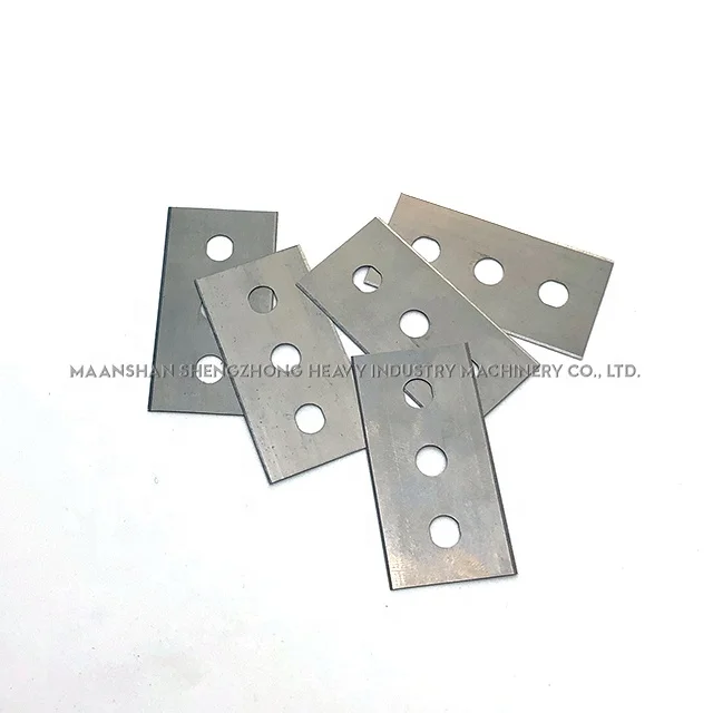 Tungsten carbide three holes blade for cutting plastic film
