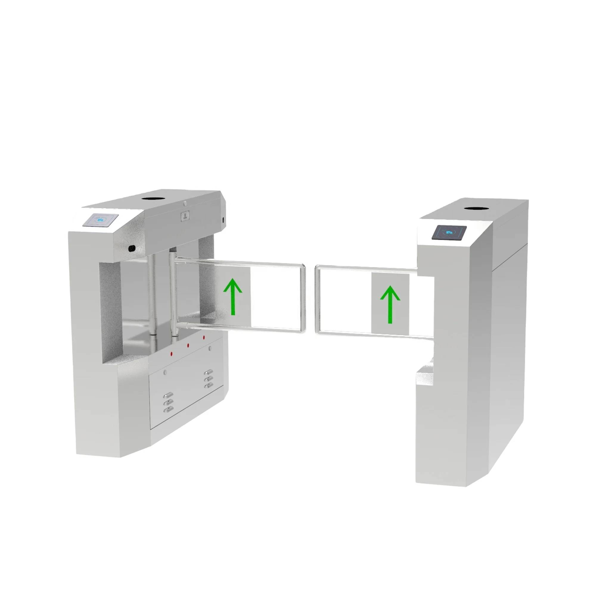 Access Control Swing Barrier Gate Auto Turnstile Electric Swing Entrance Control Supermarket Gate Security Swing Gate