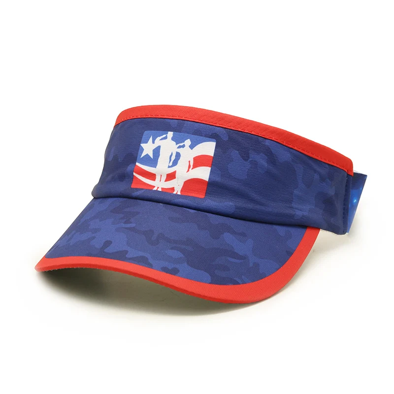 Wholesale Men Sublimation Printing Running Visor Cap, Plain Blank Summer Visor