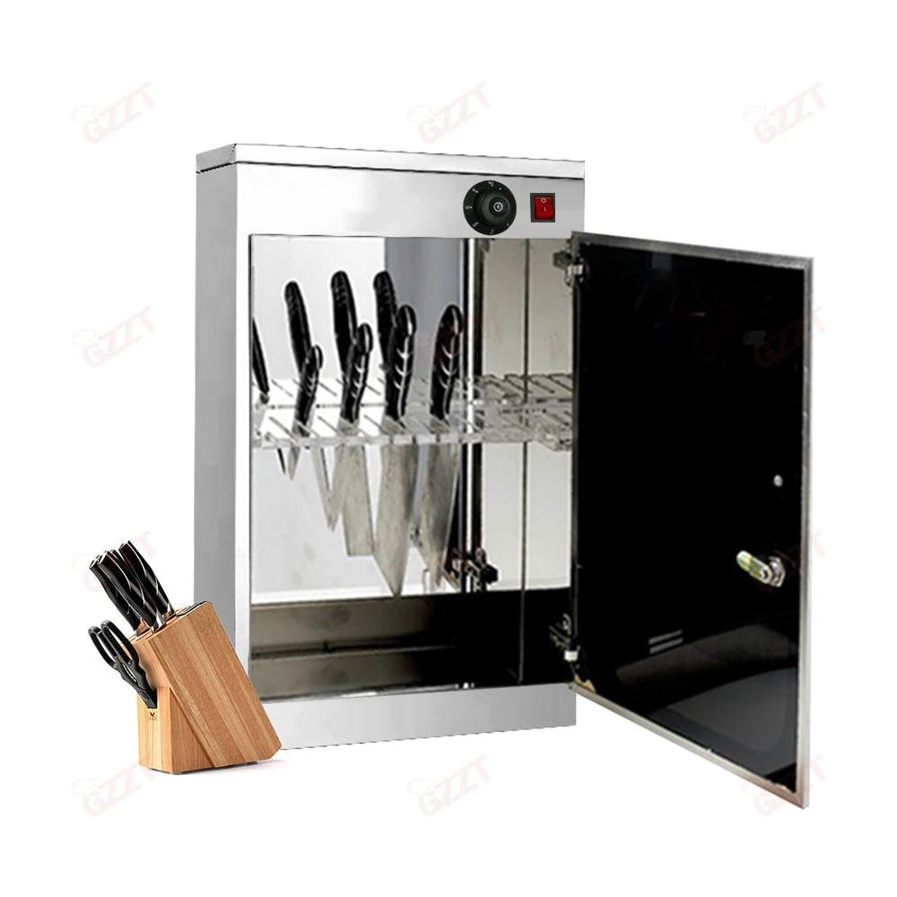Full Stainless Steel Automatic Table Type Wall-hung type Special Disinfection Cabinet For Knife knives with 60 minutes timer