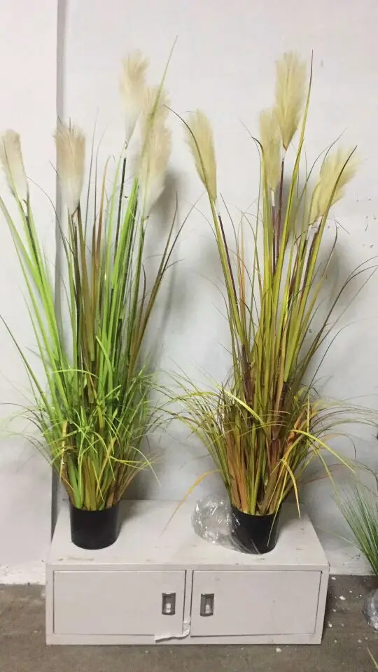
guangzhou supply top quality artificial onion grass plant potted 