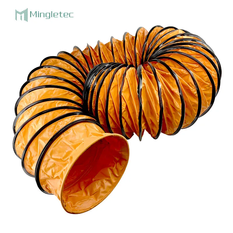 Fire Retardant waterproof pvc round Air Supply And Exhaust Air Ventilation Flexible Duct