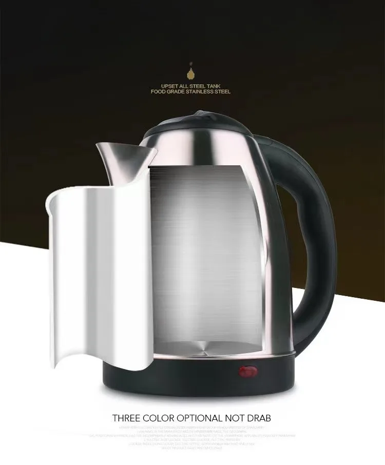 Home kitchen 1500W portable electric big capacity tea kettle boiling water