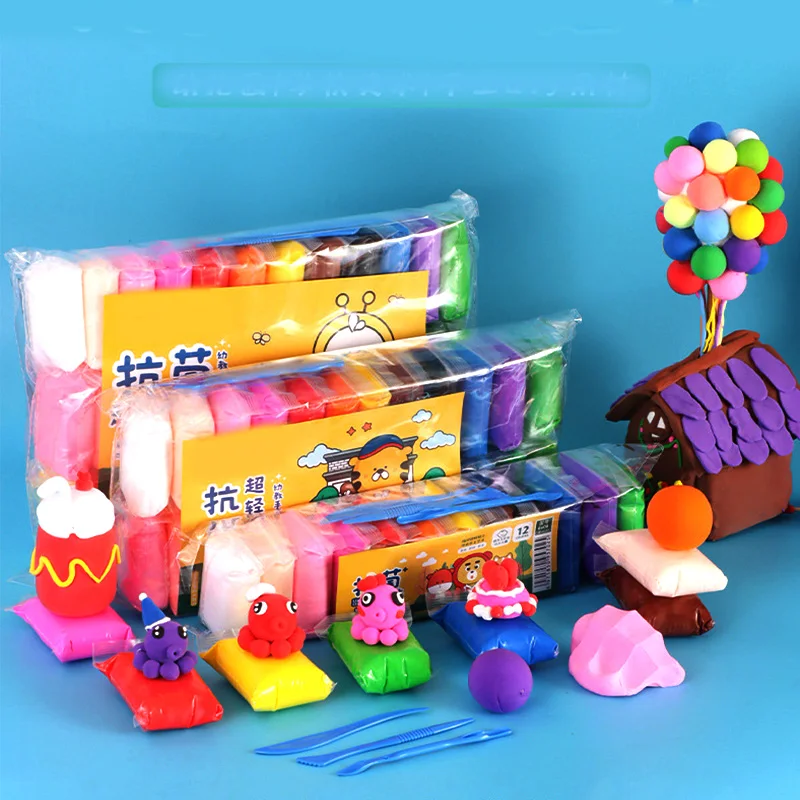Super Soft Light Plasticine Polymer Modeling Air Dry Clay Plasticine For Children