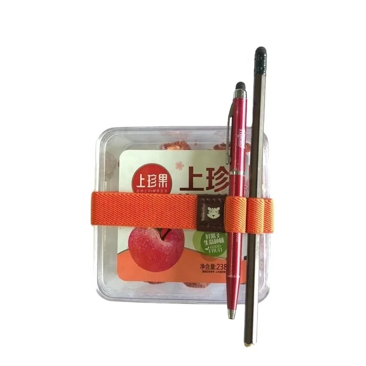Pen Holder Elastic Book Strap in Customized Color and Logo