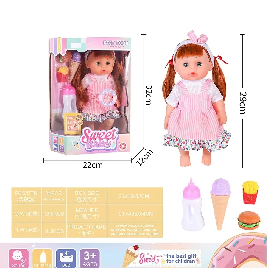 2024 Hot Sale Lifelike Realistic Fashion Clothing Eye Doll for Children Baby Vinyl Plastic Reborn