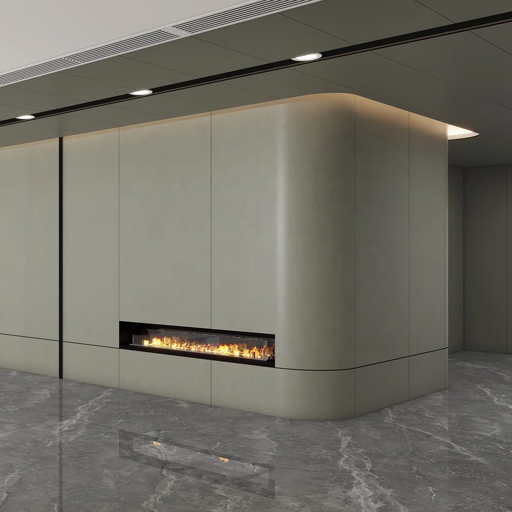 E0 Standard Indoor Bamboo Fiber Veneer Integrated Board 600mm Width Nontoxic WPC Hollow Flat Wall Panel Sheet For Decoration