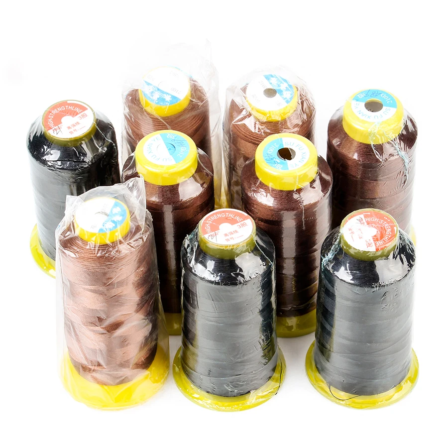 Leeons Hair Extension Accessory Weaving Hair Sewing Nylon Threads for Machine Weft Hair Extension Wig Making Tools
