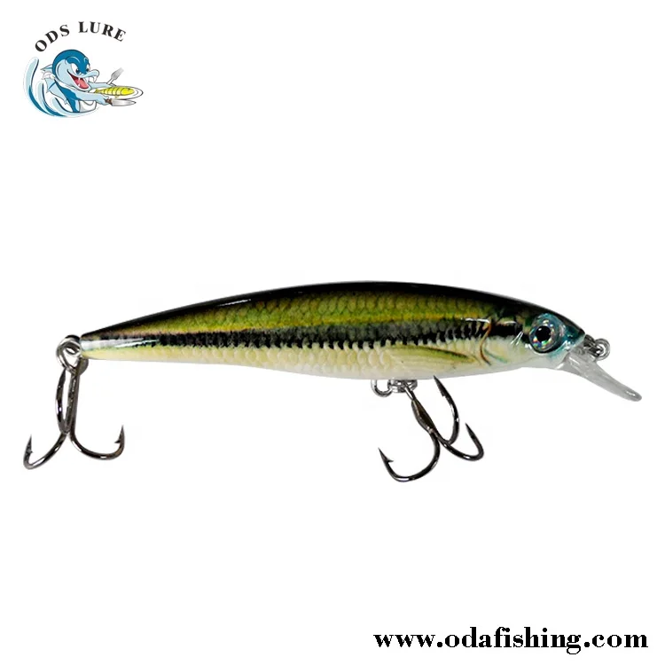 Artificial Bait Type 10cm 12g Wire Through Bait Ball Floating Brown Trout Hard Black Minnow Lures