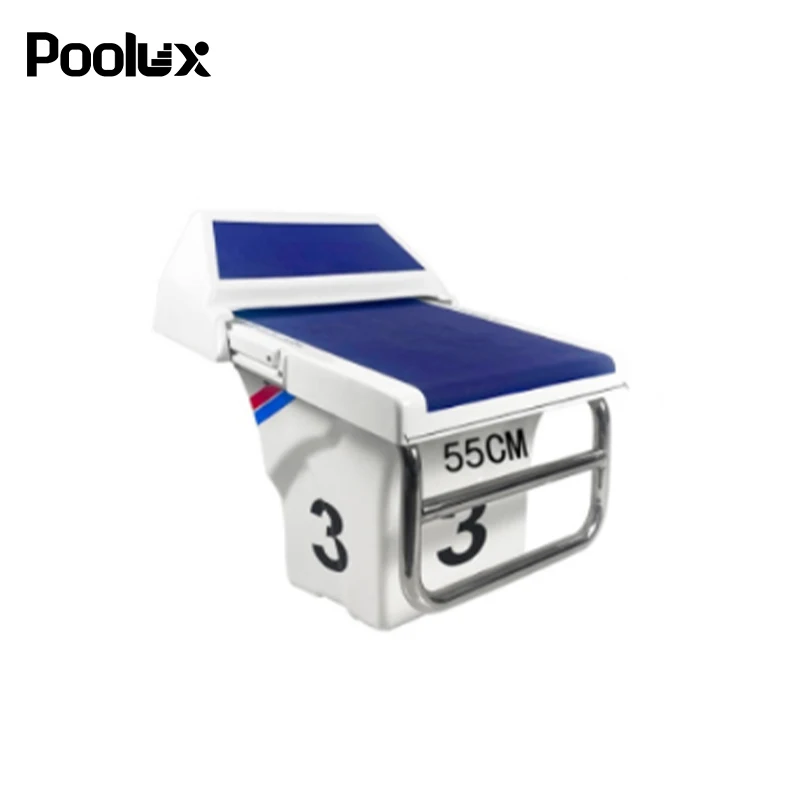 Anti-slip Super Competition Standard Swimming Start Block With Hand Rail Diving Platform