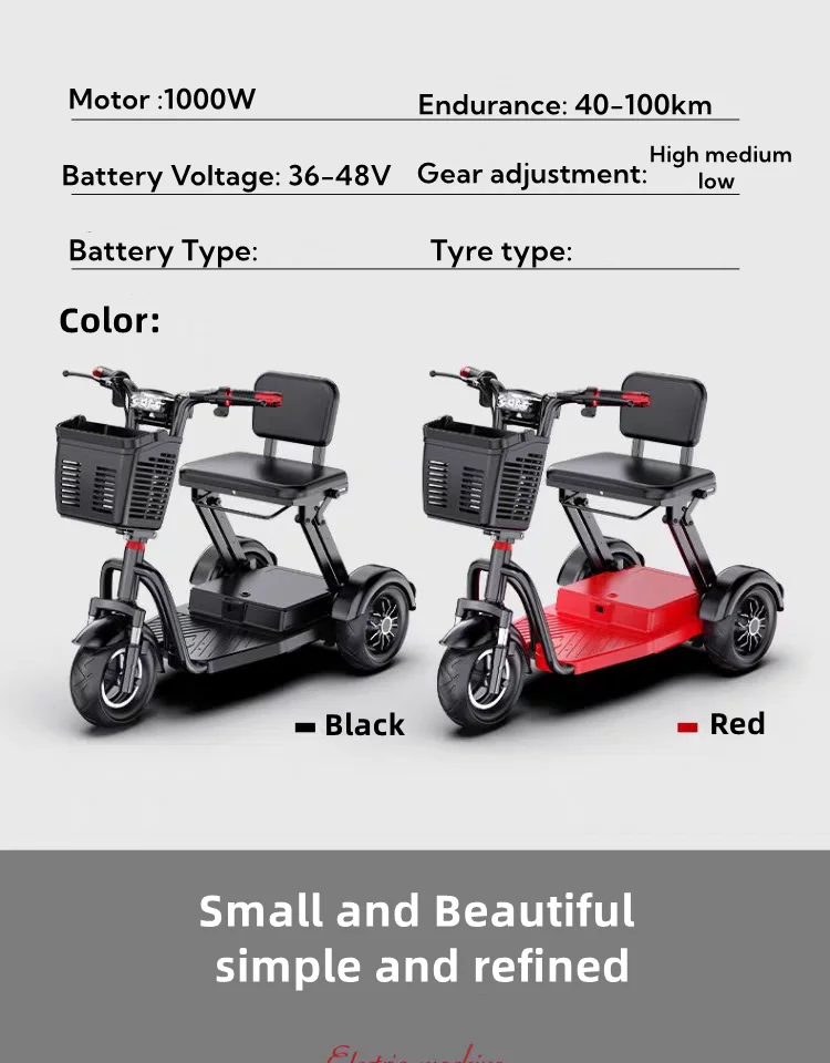 folding electric tricycle Easy To Operate Three Wheel Electric Cargo Tricycle  Three Wheel Car Hot Wheels Tricycle