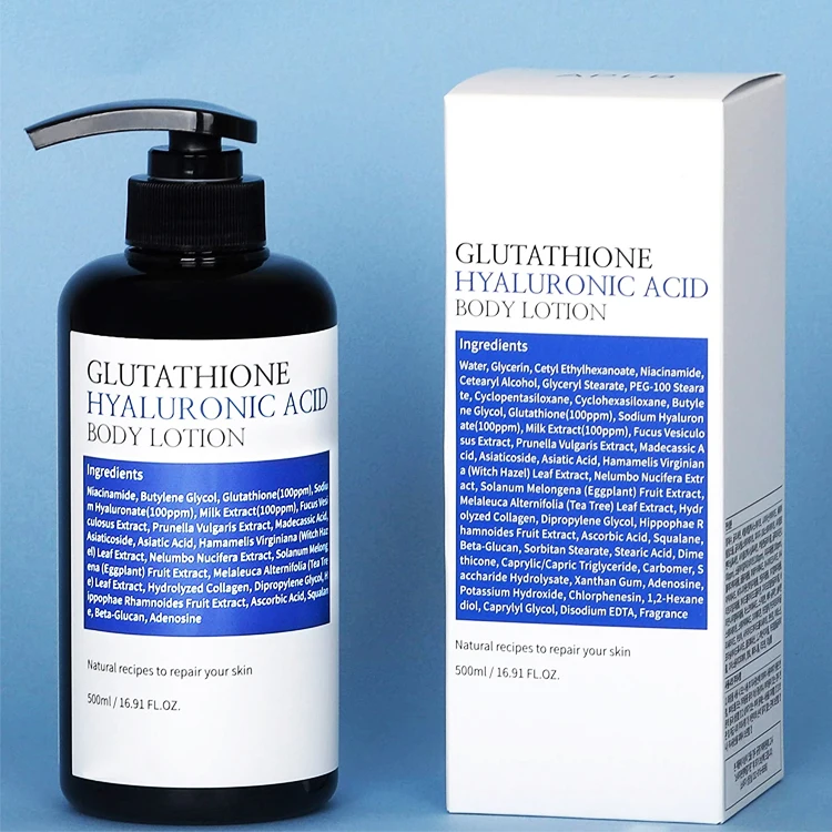 Private Label Skin Brightening Clarify Glutathiones Body Milk Lotion