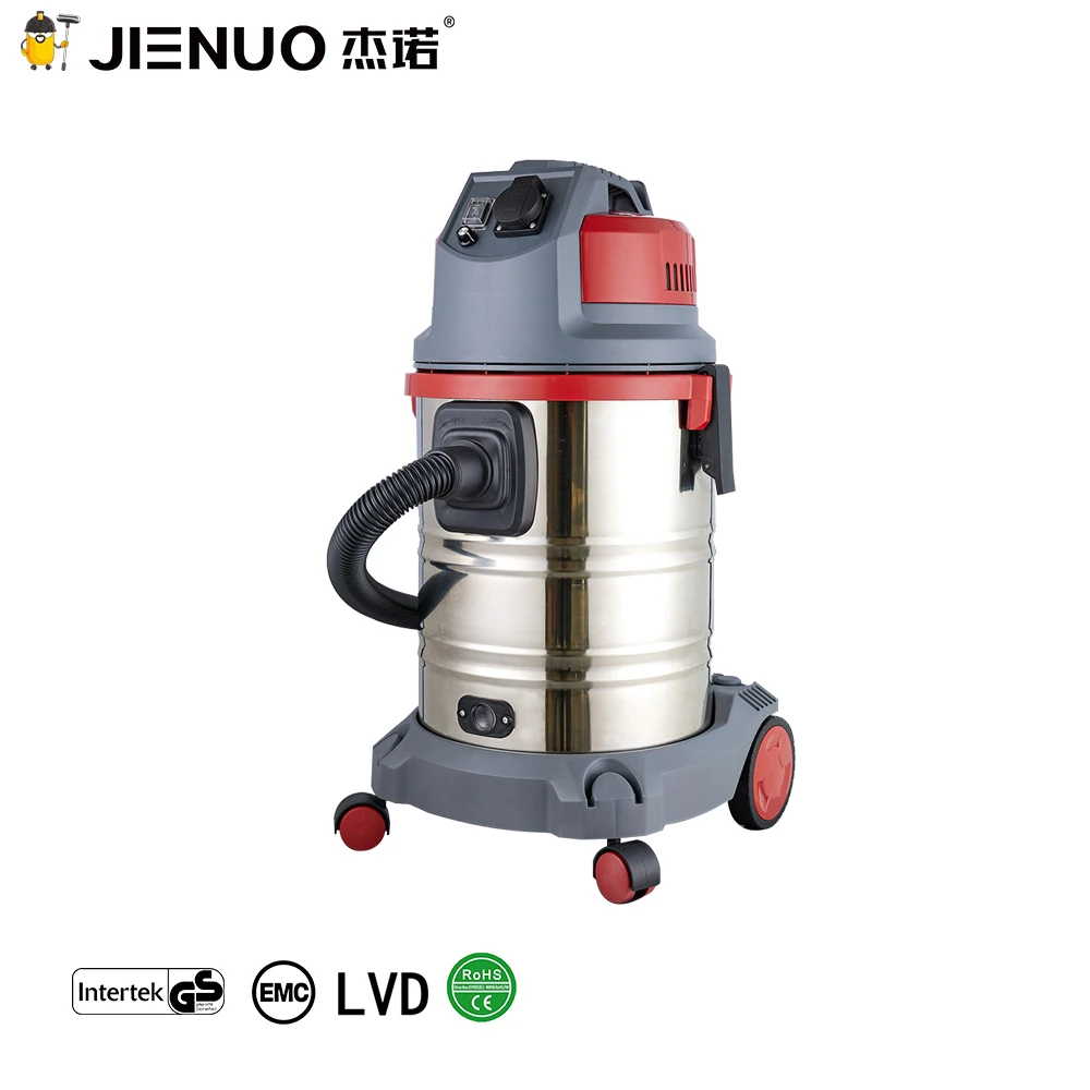 Jienuo профессиональный класс мокрого и сухого пылесоса Bagless 30ltr промышленный 1400 Вт 230 В JN503-30L питания из нержавеющей стали